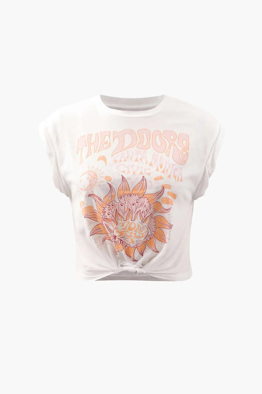 Cassia - Blomsterkant Design Kvinde T-shirt-T-shirts-Zuruz-Hvid-XS-Zuruz