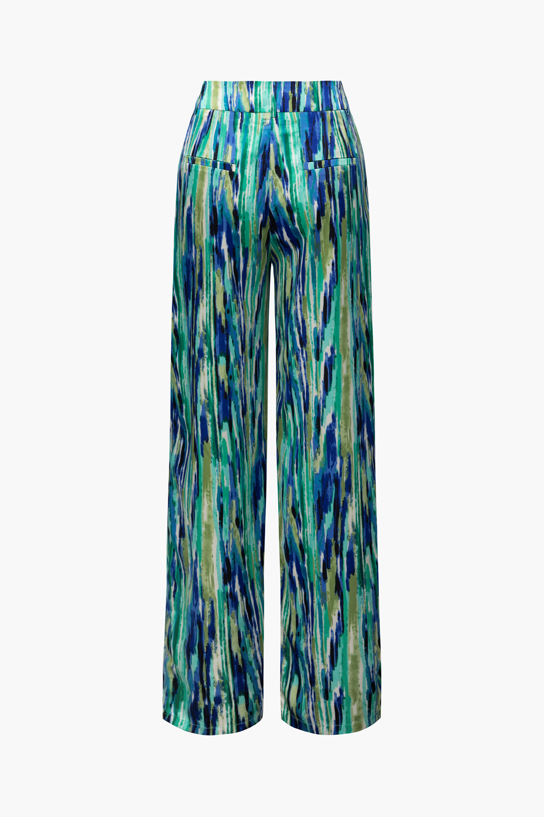 Juliana – Elegant marmorprint dame bukser i fuld længde-Pants-Zuruz-Zuruz