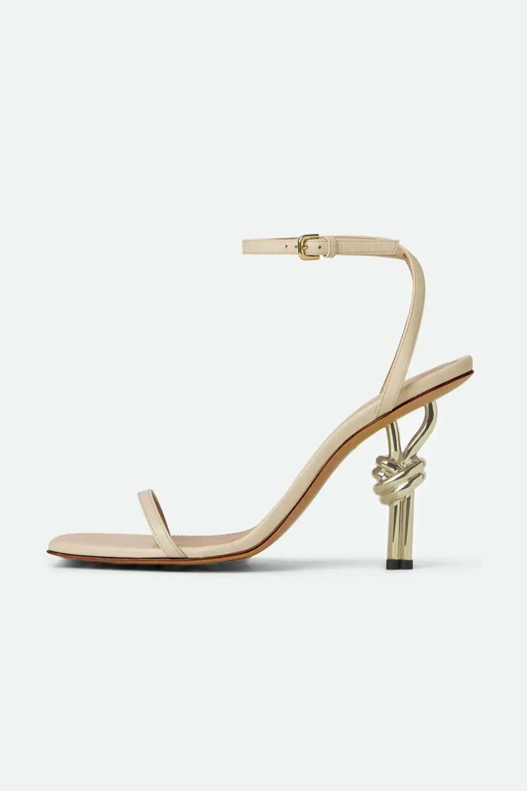 Beatrix – Elegant Metalfærdig Kvindehæl-Heels-Zuruz-Beige-4-Zuruz