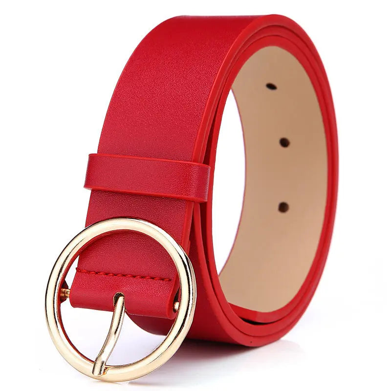 Odile - Justerbart Rundt Kvinde Bælte-Belts-Zuruz-Rød-105cm-Zuruz