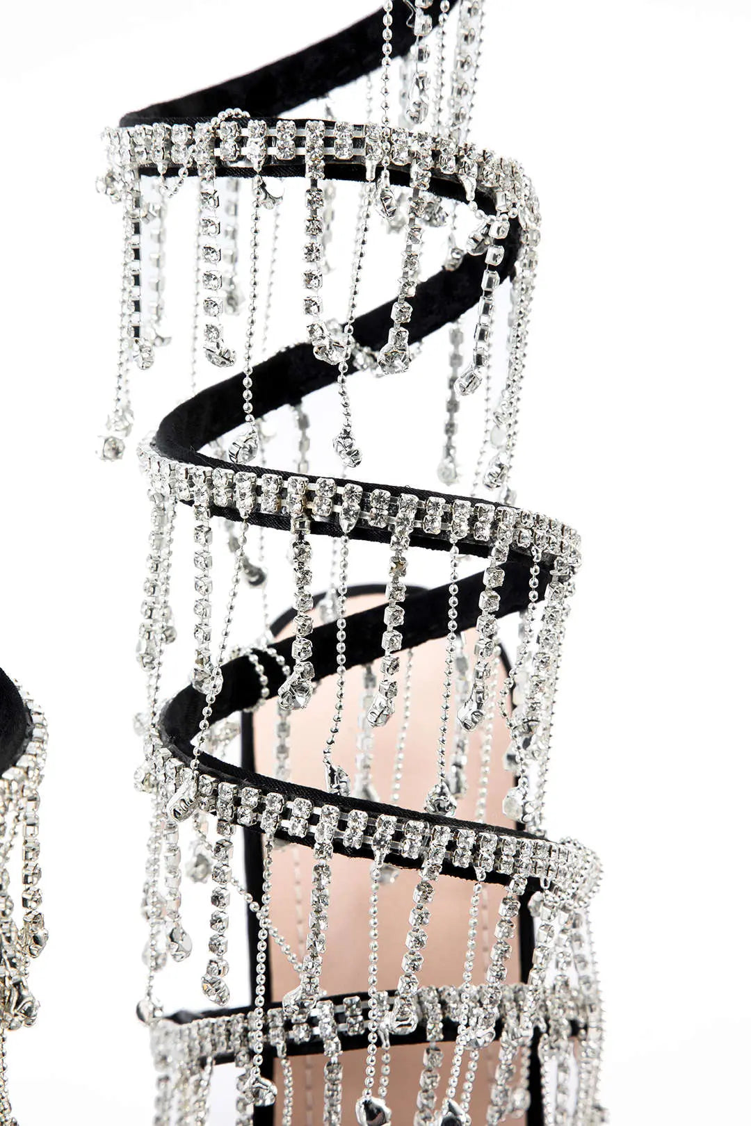 Katya – Chic Rhinestone Kæde Runde Tå Kvinde Sko-Heels-Zuruz-Zuruz