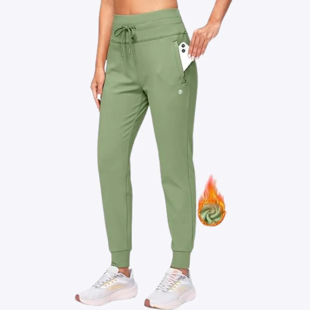 Dorothea - Justerbar Pasform & Varm Kvinde Joggingbukser-Pants-Zuruz-Grøn-XS-Zuruz