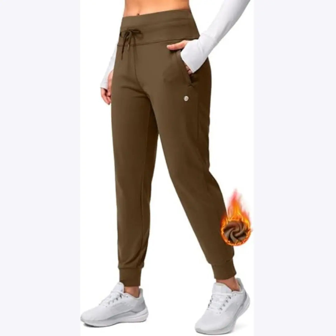 Dorothea - Justerbar Pasform & Varm Kvinde Joggingbukser-Pants-Zuruz-Kaffe-XS-Zuruz