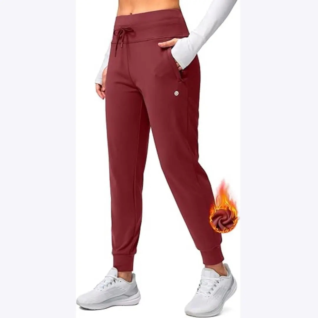 Dorothea - Justerbar Pasform & Varm Kvinde Joggingbukser-Pants-Zuruz-Rød-XS-Zuruz