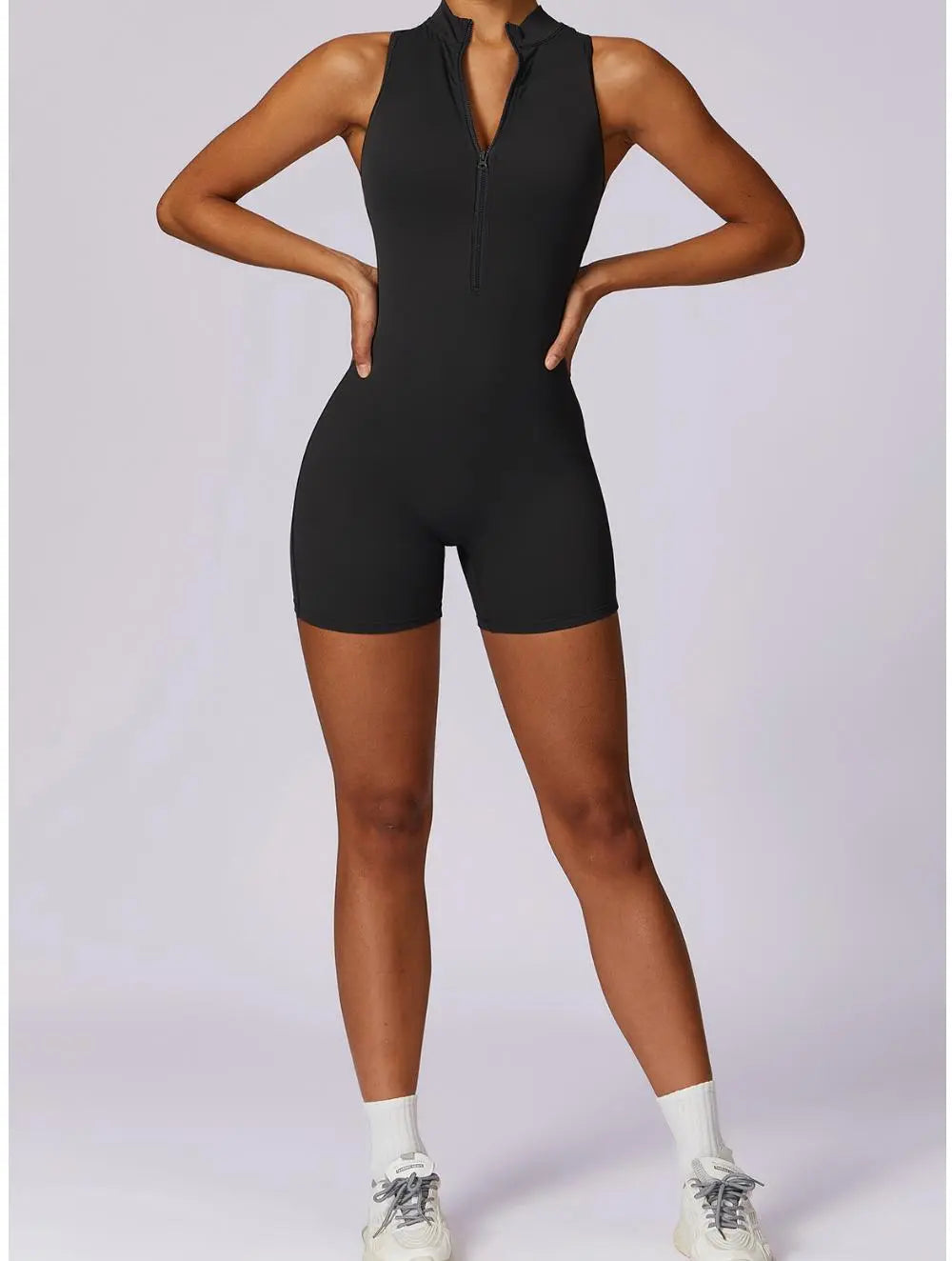 Shoshana – Figursyet yoga dame jumpsuit-Shapewear-Zuruz-Sort-S-Zuruz