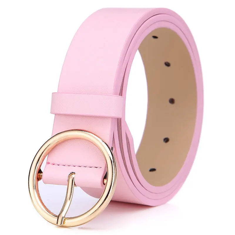 Odile - Justerbart Rundt Kvinde Bælte-Belts-Zuruz-Lyserød-105cm-Zuruz