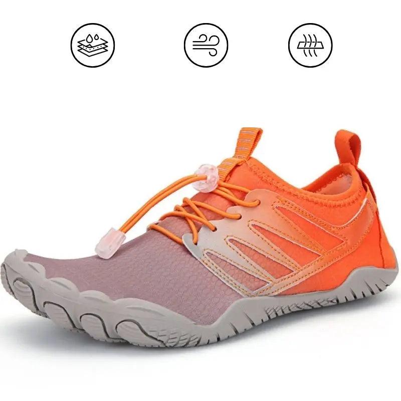 WaveRunner - Naturlig Barefoot Støtte Unisex Ortopædiske Sko-Orthopedic shoes-Zuruz-Orange-4.5-Zuruz