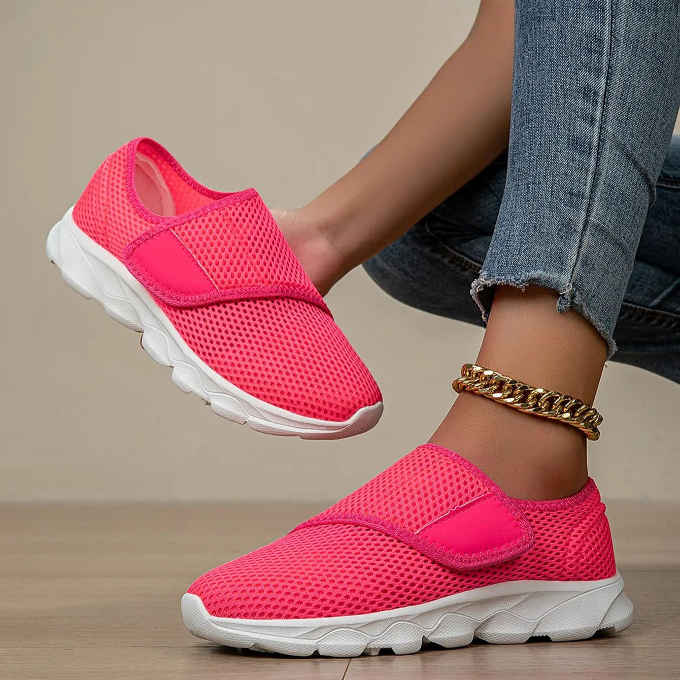 Unisex Orthopedic Sneakers for Wide & Swollen Feet - Adjustable Soft Soles, Breathable Fabric Upper & MD Sole, All-Season Comfort for Diabetics & Sensitive Feet, Orthopedic Shoes, Footwear, Flexible Footwear, Durable Support Footwear