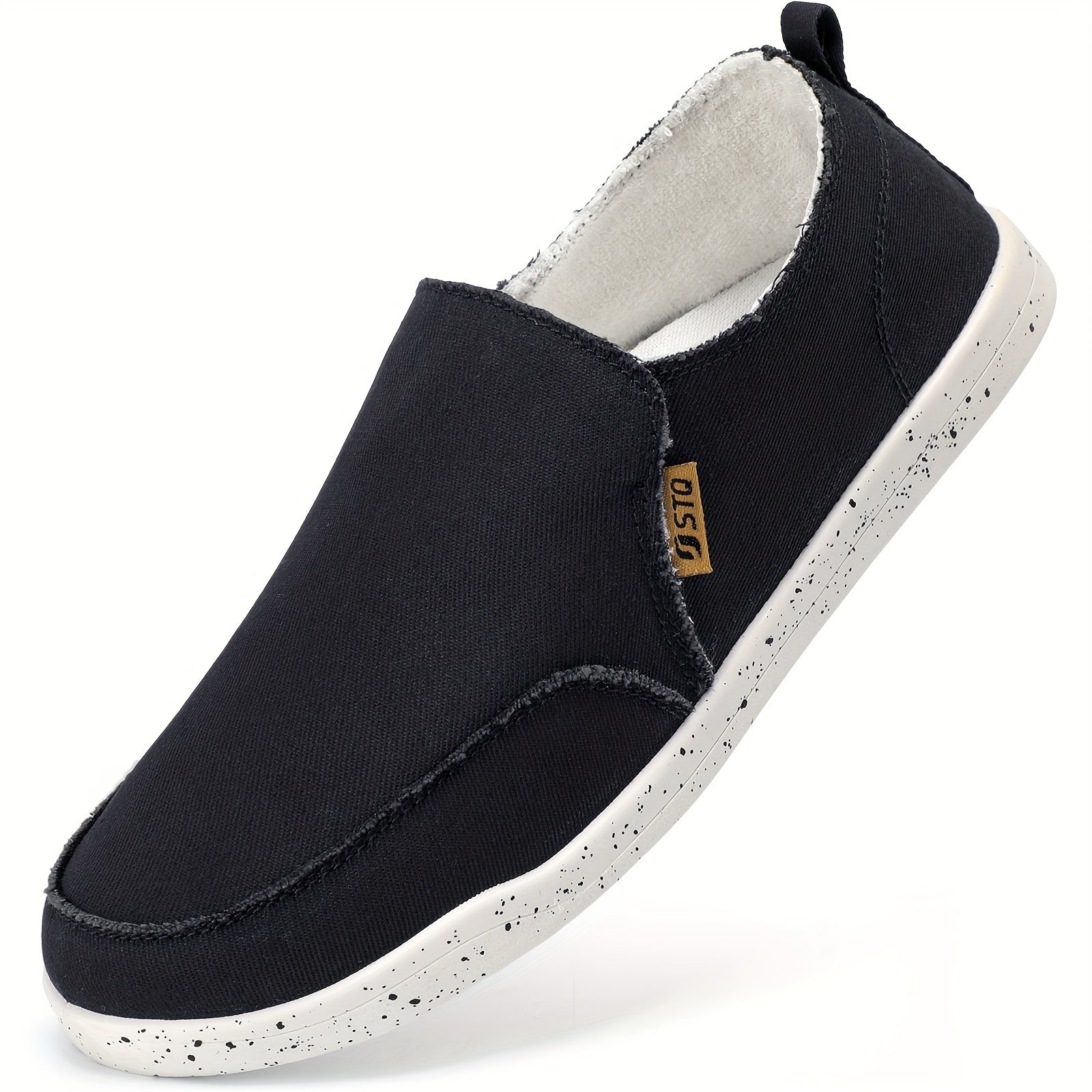 Women's Slip-On Shoes, Orthopedic Low Top Casual Canvas with Arch Support, Lightweight, All-Season, Fabric Upper, PVC Sole, Machine Washable
