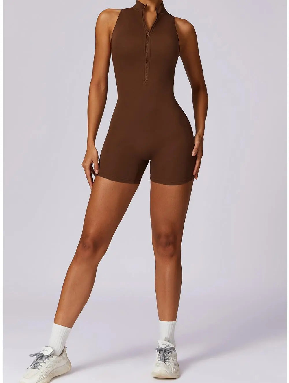 Shoshana – Figursyet yoga dame jumpsuit-Shapewear-Zuruz-Brun-S-Zuruz