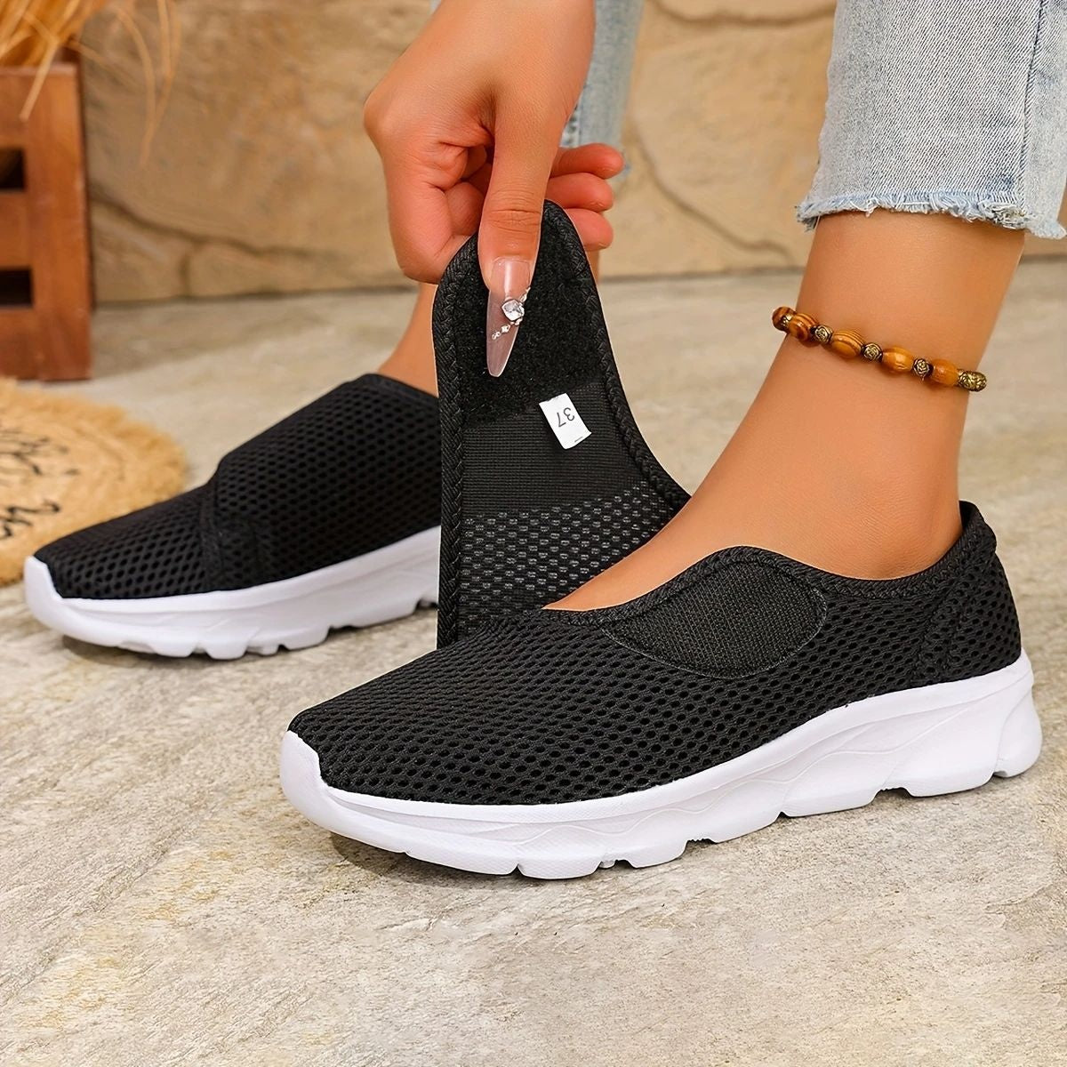 Unisex Orthopedic Sneakers for Wide & Swollen Feet - Adjustable Soft Soles, Breathable Fabric Upper & MD Sole, All-Season Comfort for Diabetics & Sensitive Feet, Orthopedic Shoes, Footwear, Flexible Footwear, Durable Support Footwear