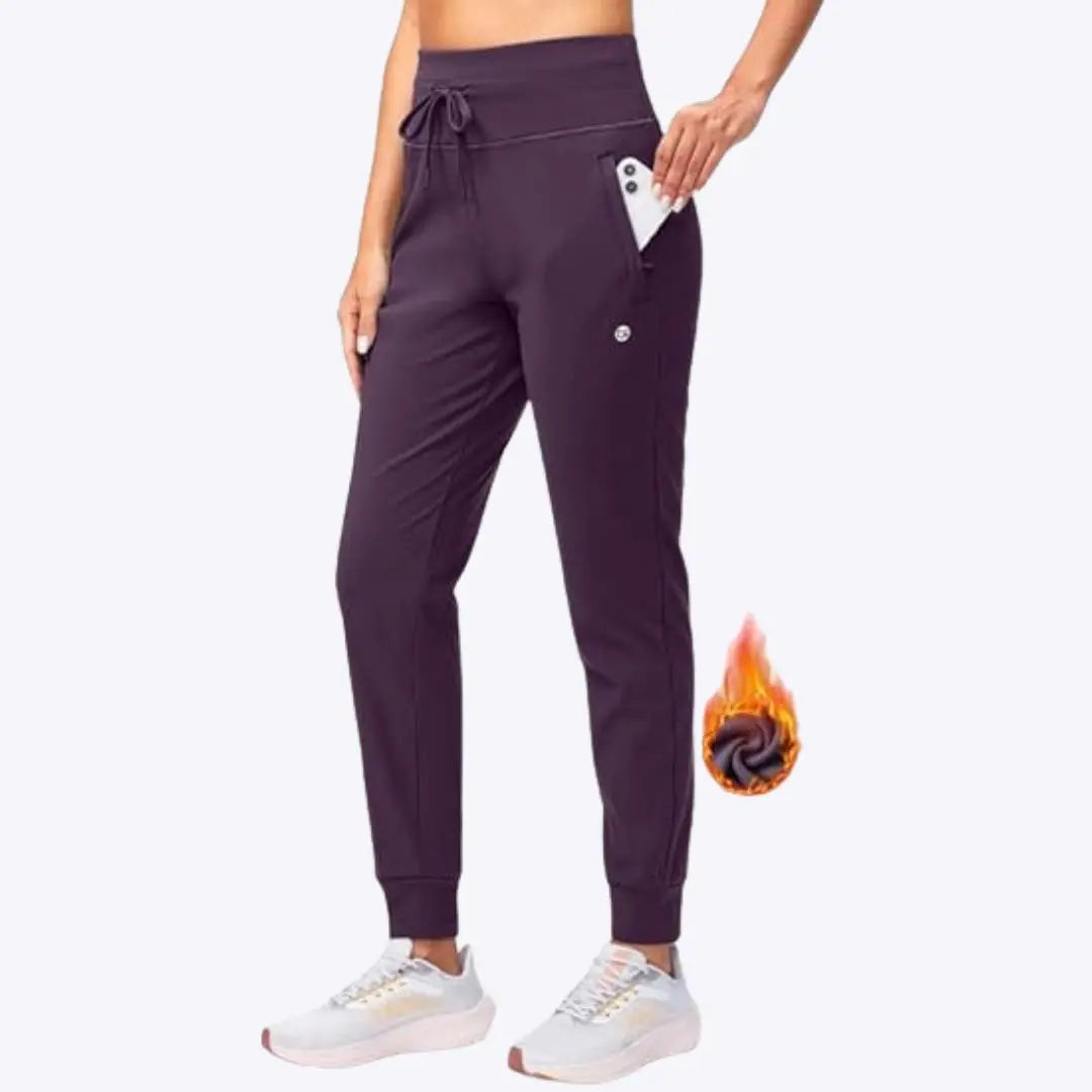 Dorothea - Justerbar Pasform & Varm Kvinde Joggingbukser-Pants-Zuruz-Mørk Lilla-XS-Zuruz