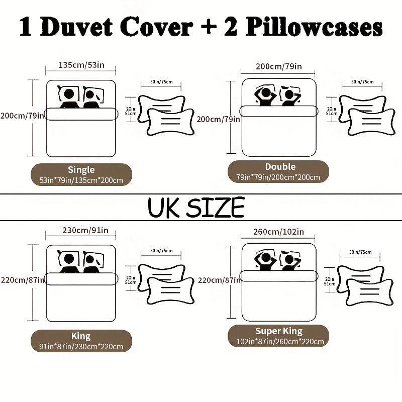 3pcs Y2K Stereoscopic Dense Holes Pattern Bedding Set, Colorful Duvet Cover Set (Without Quilt)