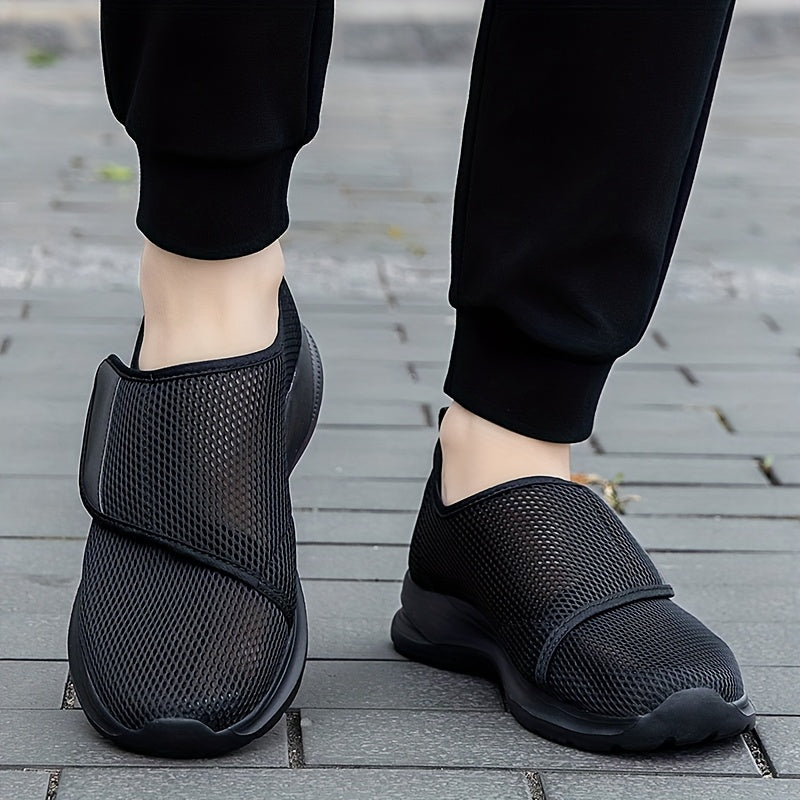 Women's Orthopedic Walking Shoes - Adjustable Straps, Breathable Mesh & Soft Fabric for Swollen Feet, Wide Width Comfort, Low-Top Design with MD Sole, Swollen Foot Relief | Flexible Shoe Design | Comfortable Insole