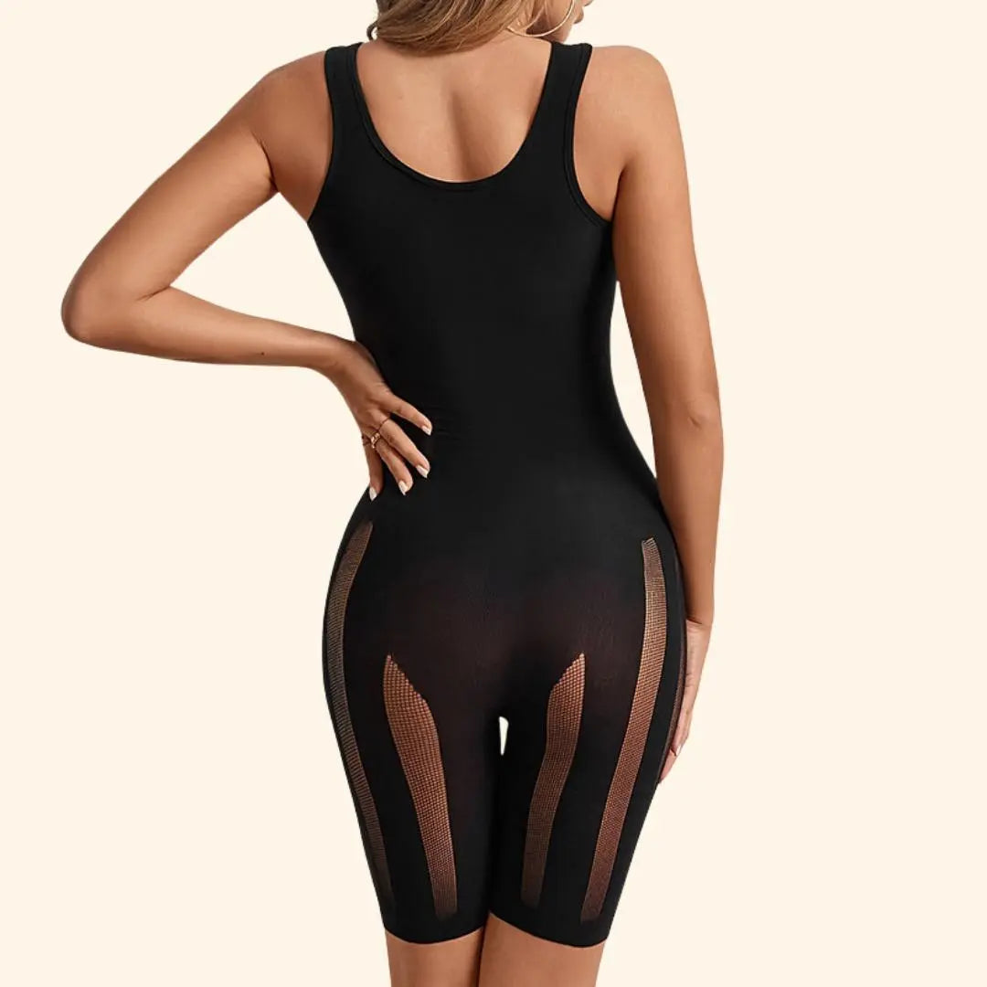 Morgana – Elegant mesh shaper dame jumpsuit-Shapewear-Zuruz-Zuruz