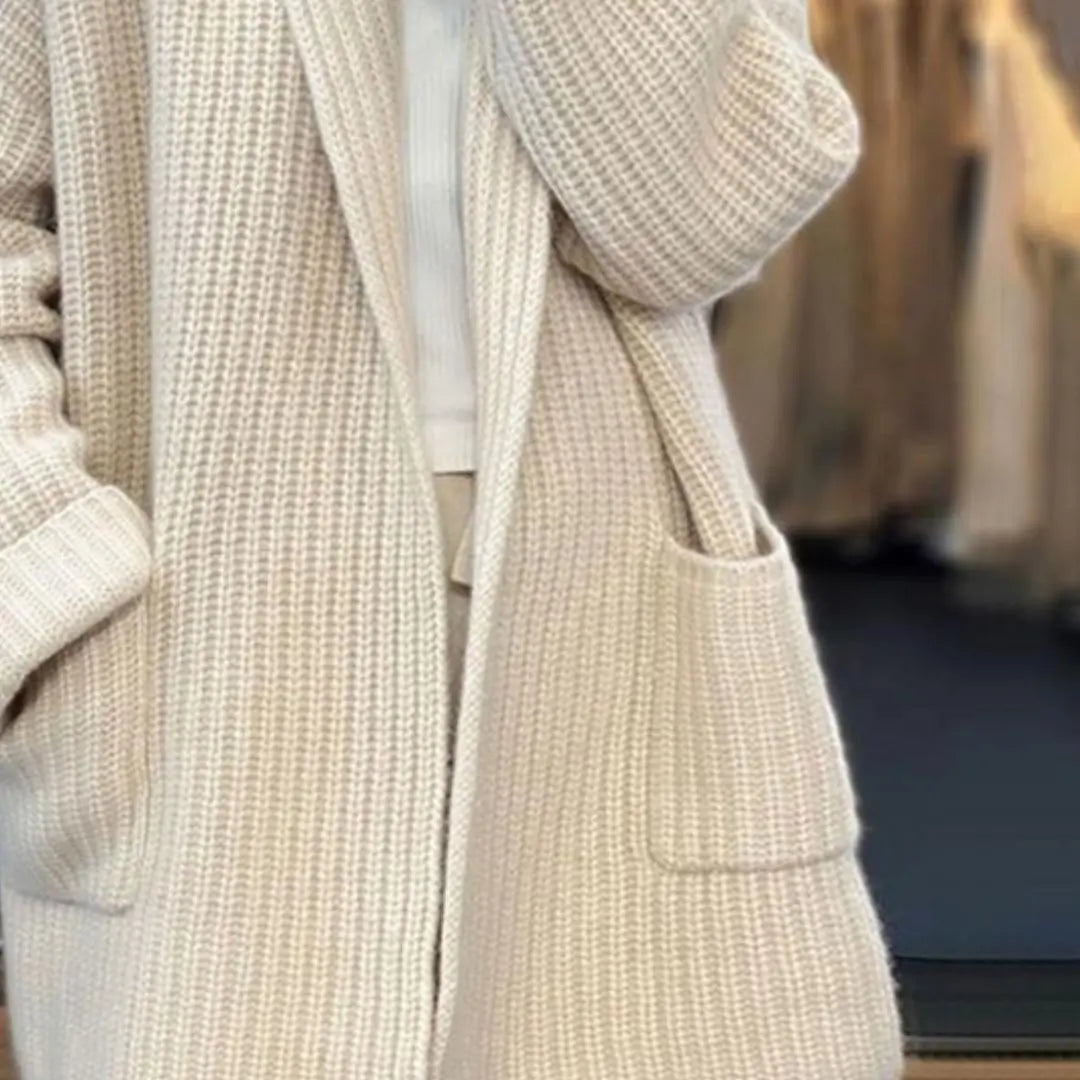 Vesperina - Varm Elegance til Alle Sæsoner Kvinde Lang Cardigan-Cardigans-Zuruz-Zuruz