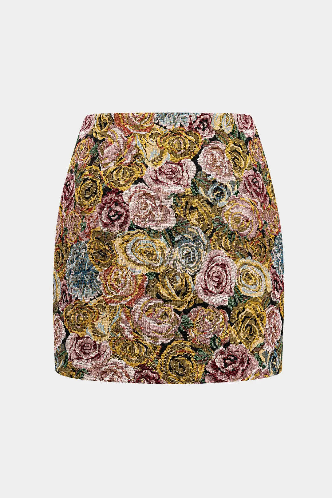 Dorothea – Trendy jacquard sideslidset dame nederdel-Skirts-Zuruz-Zuruz
