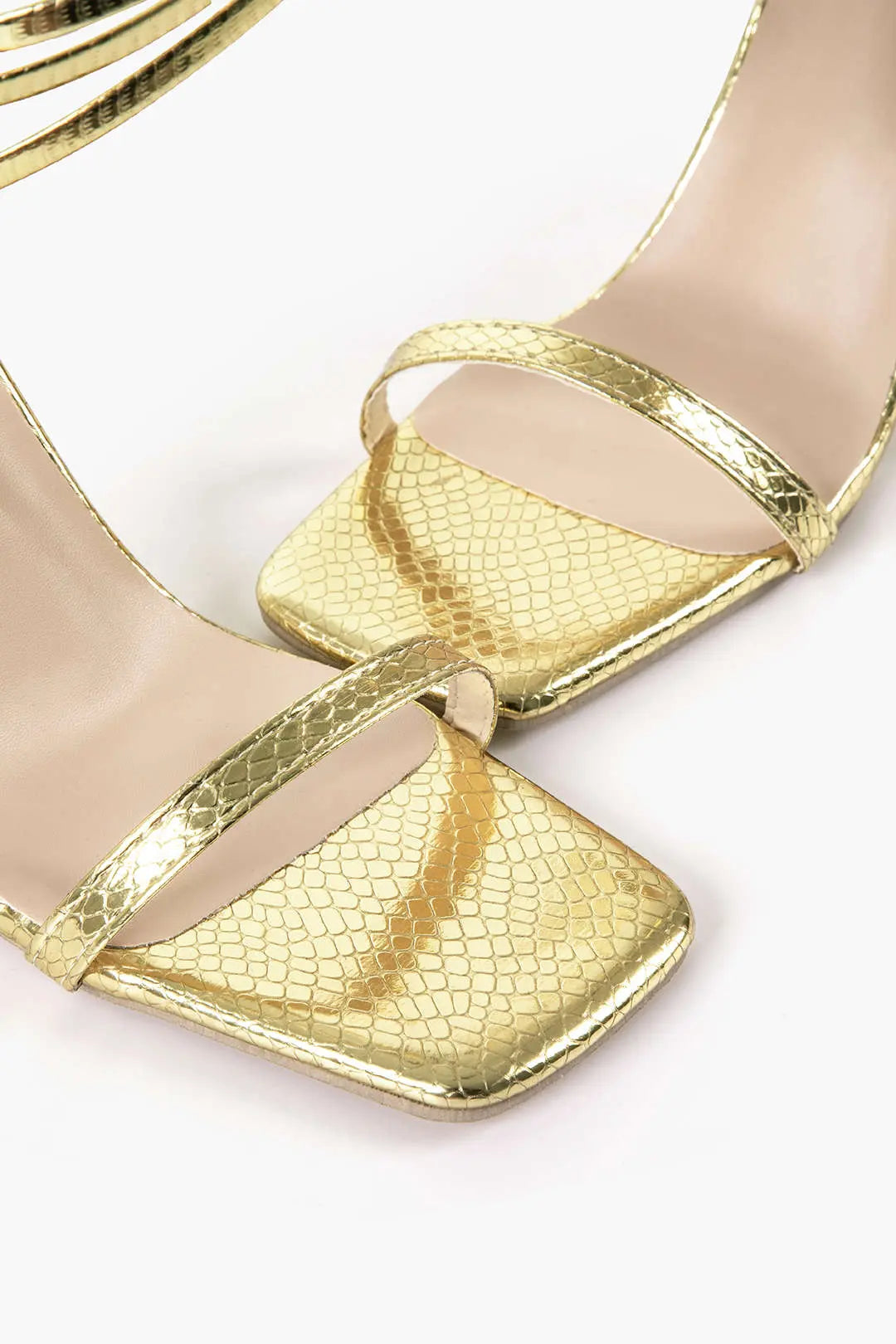 Clotilde - Firkantet Tå Kæde Kvinde Sko med Hæl-Shoes-Zuruz-Zuruz
