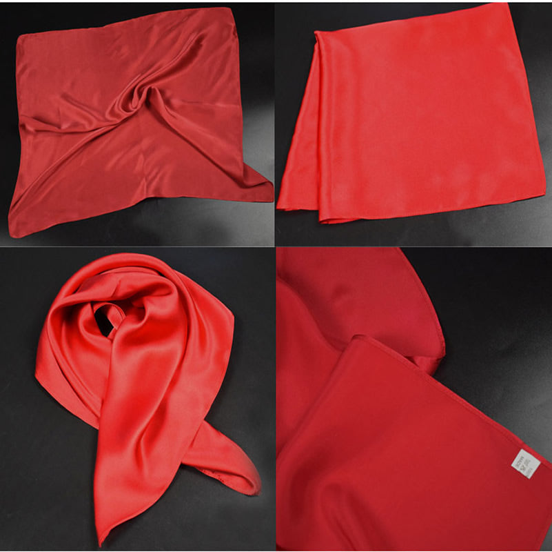 Dragana – Blød satin glans dame firkantet tørklæde-Scarf-Zuruz-Zuruz