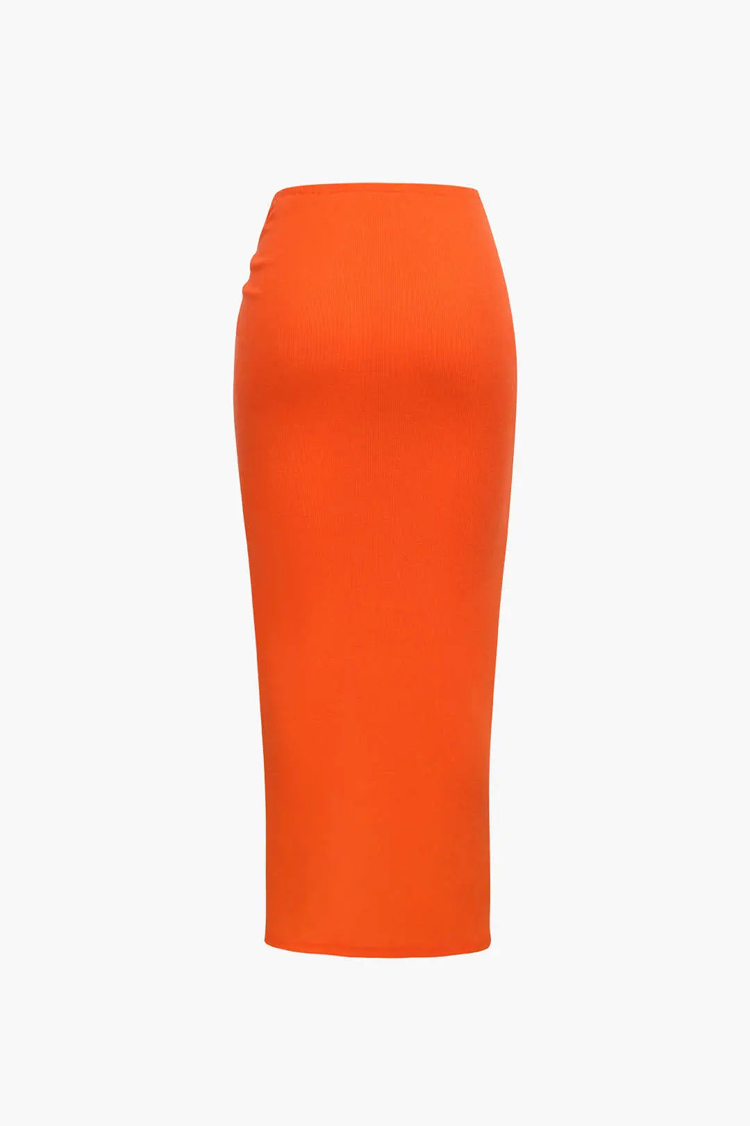 Paloma - Knudedetaljeret Slids Design Strikket Midi Nederdel til Kvinder-Skirts-Zuruz-Zuruz