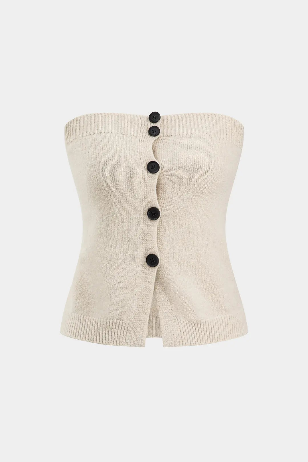 Xanthia – Strikket Knap-stilfuldt Kvindetanktop, Cardigan og Nederdel Sæt-Cardigans-Zuruz-Zuruz