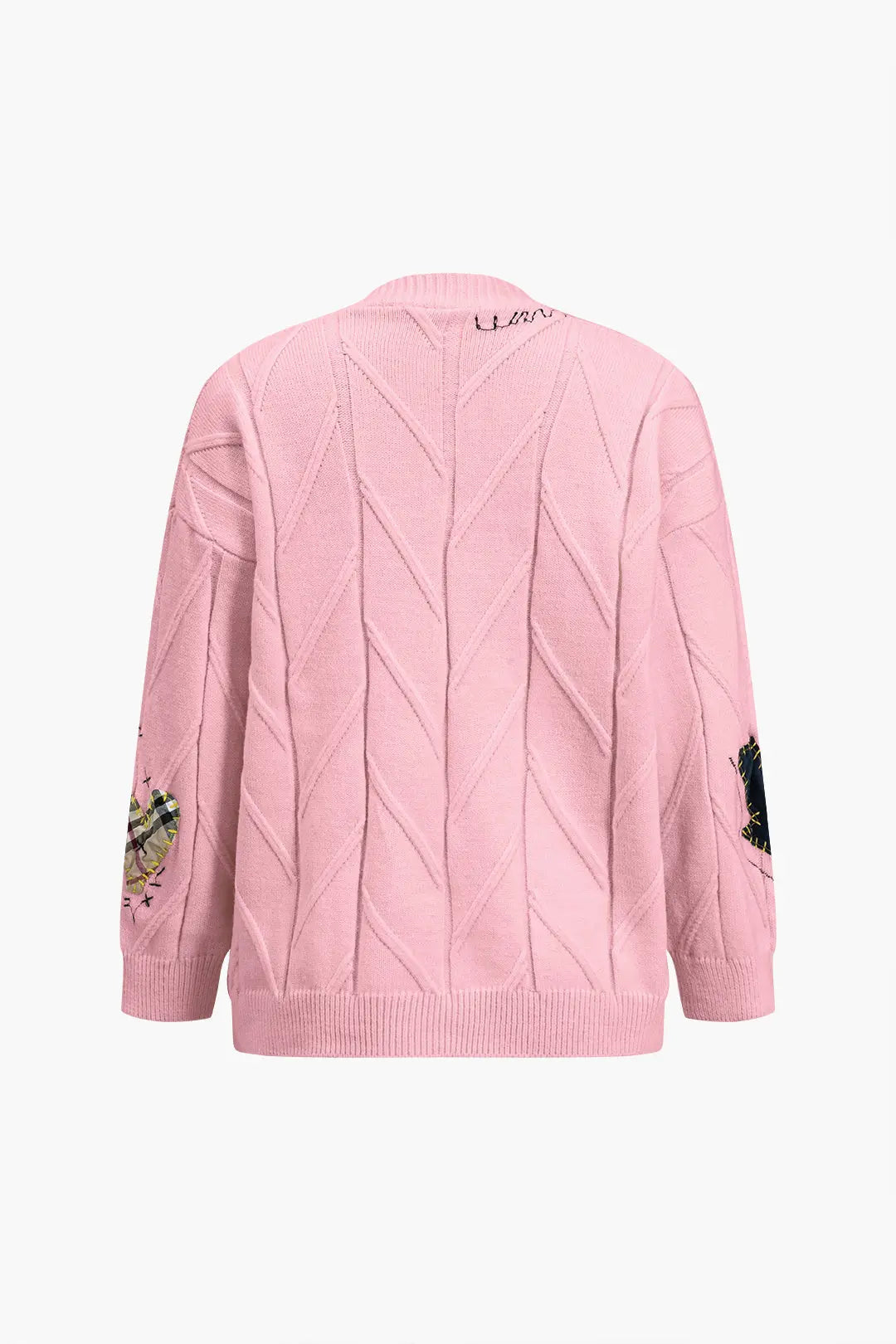 Natalie – Stilfuldt Broderet Bogstav Sweater Cardigan til Kvinder-Cardigans-Zuruz-Zuruz