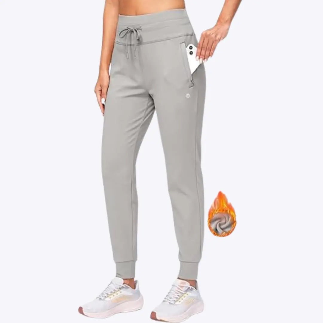 Dorothea - Justerbar Pasform & Varm Kvinde Joggingbukser-Pants-Zuruz-Grå-XS-Zuruz
