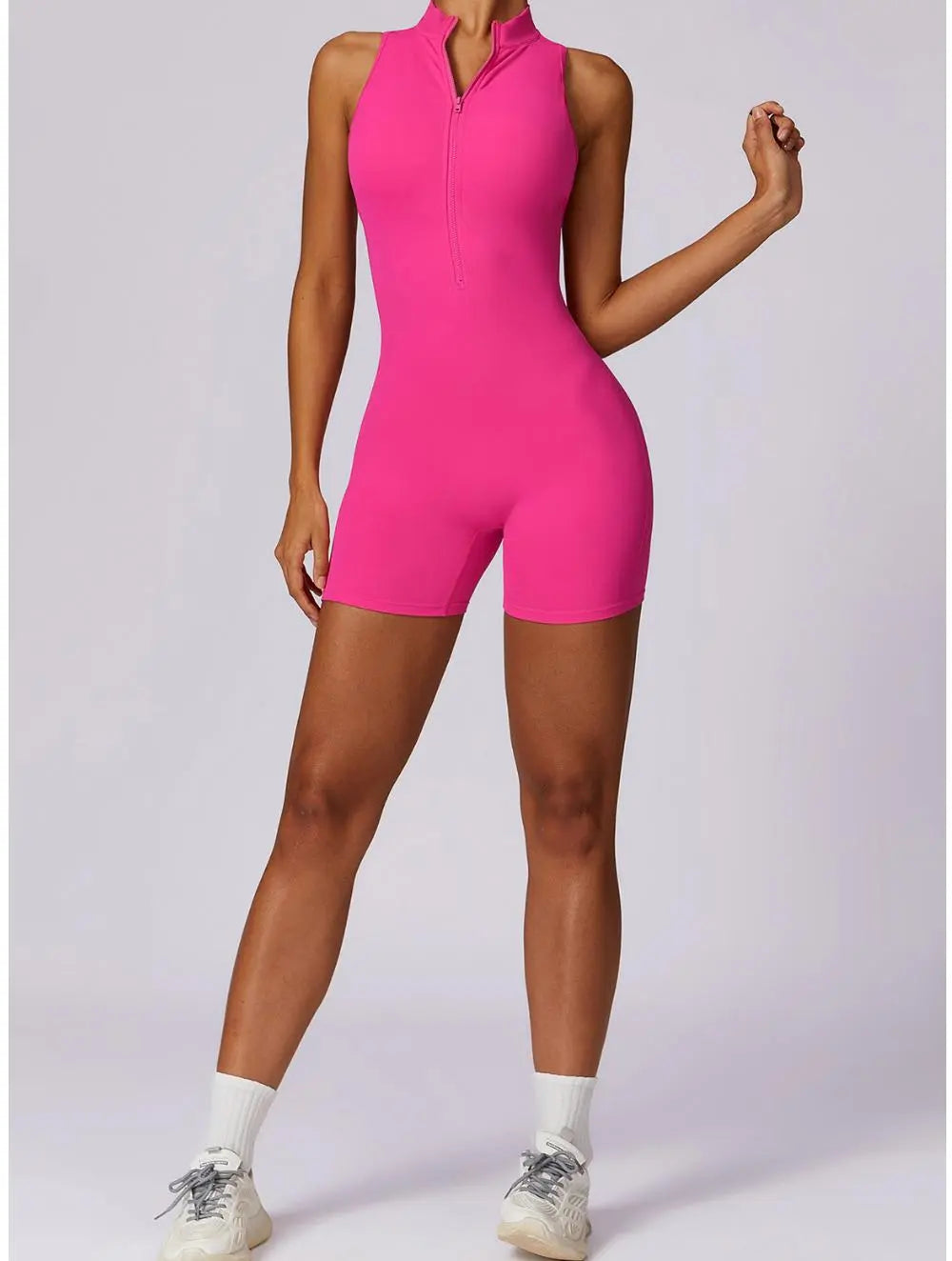 Shoshana – Figursyet yoga dame jumpsuit-Shapewear-Zuruz-Mørk Pink-S-Zuruz