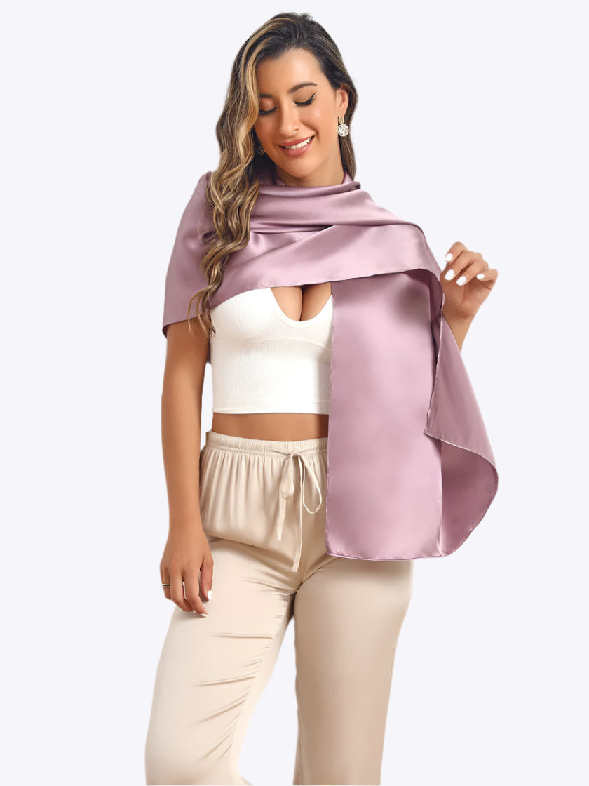 Corinne – Tidløs ensfarvet dame langt tørklæde-Scarf-Zuruz-Lavendel-170x53cm-Zuruz