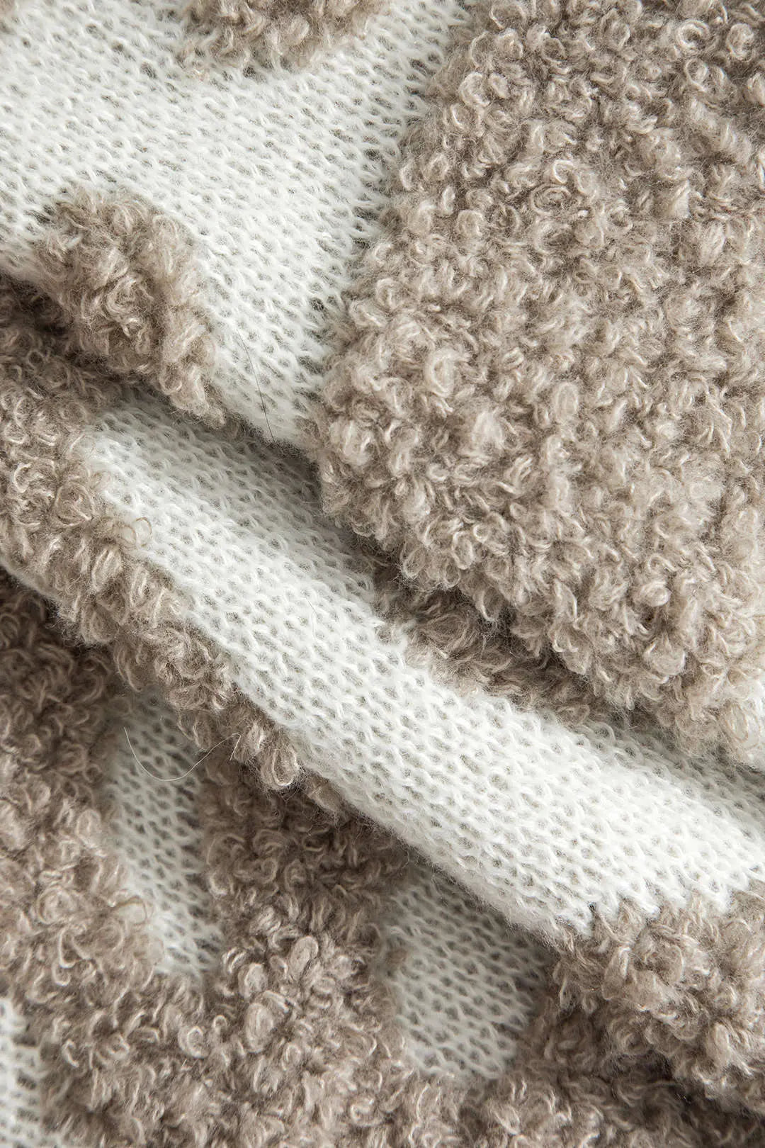 Veronika - Stilfuldt Farveblok Design Kvinde Strikket Cardigan-Cardigans-Zuruz-Zuruz
