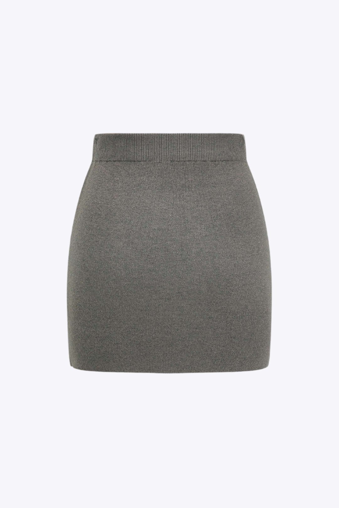 Moira - Elegant Ensfarvet Strikket Mini Nederdel til Kvinder-Skirts-Zuruz-Mink-S-Zuruz