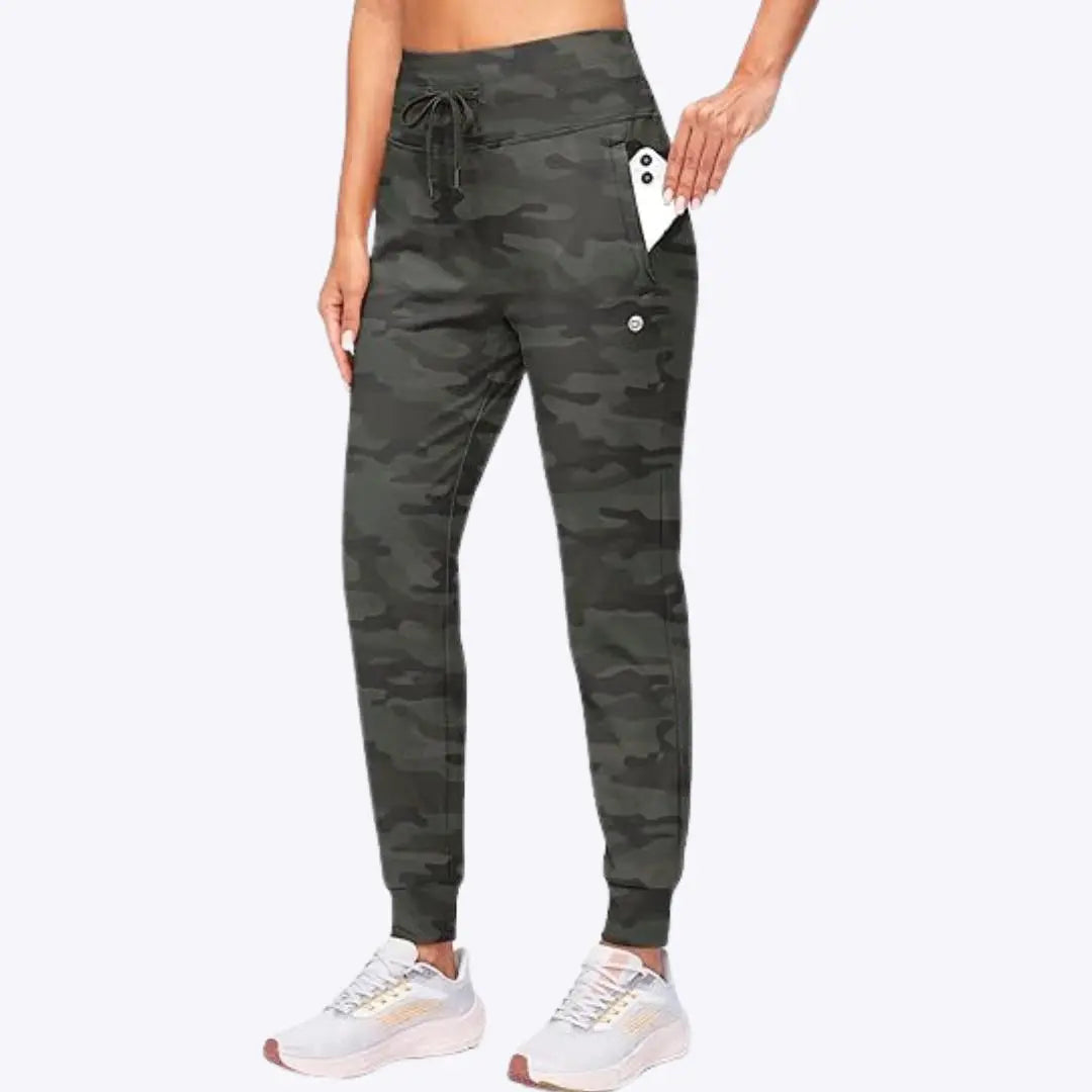 Dorothea - Justerbar Pasform & Varm Kvinde Joggingbukser-Pants-Zuruz-Army Green-XS-Zuruz