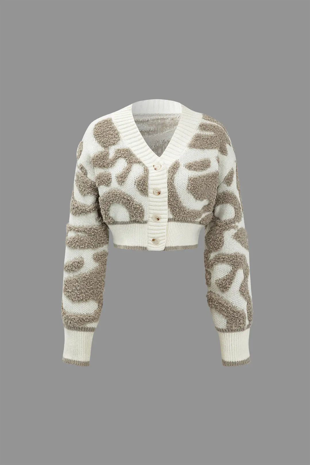 Veronika - Stilfuldt Farveblok Design Kvinde Strikket Cardigan-Cardigans-Zuruz-Kaki-S-Zuruz