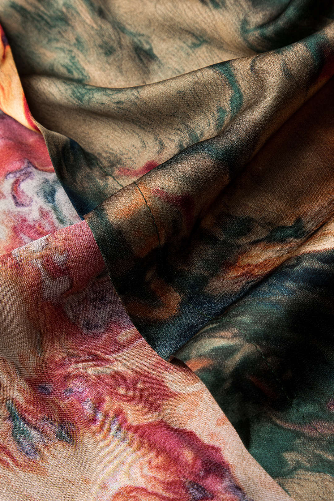 Octavia – Luksuriøst Satin Blomsterlook Kvinde Nederdel med Bindebånd-Skirts-Zuruz-Zuruz