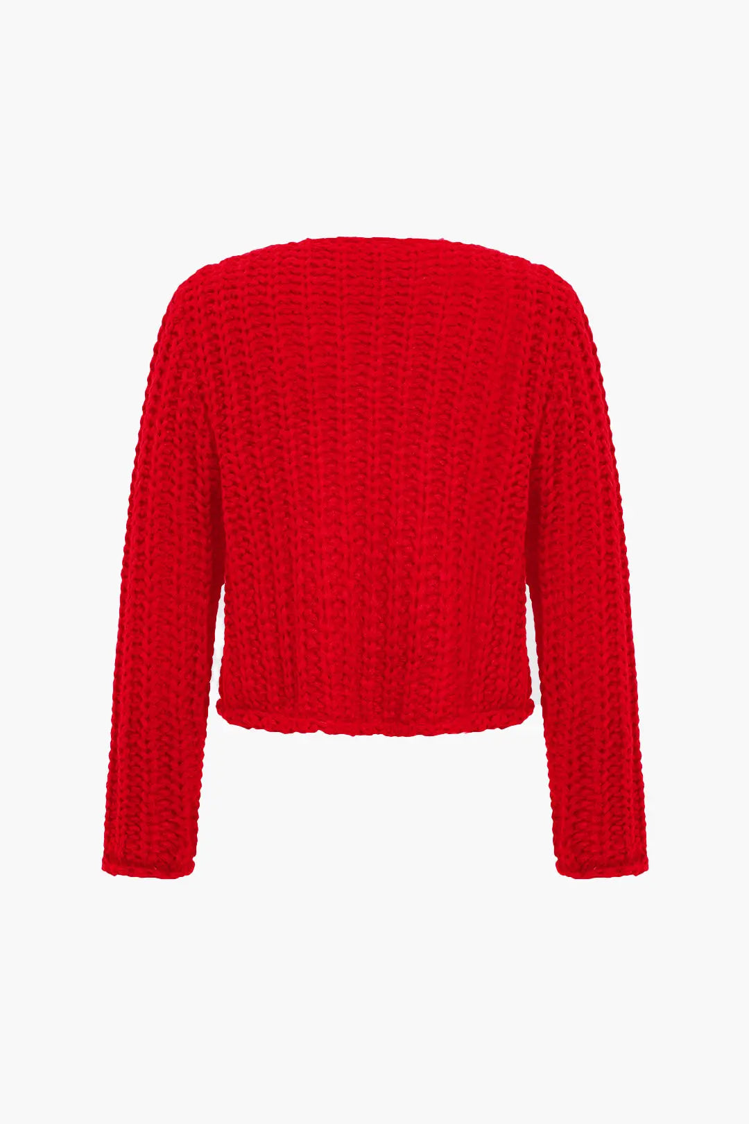 Dorinda – Strikket Knap-lomme Kvinde Cardigan-Cardigans-Zuruz-Zuruz