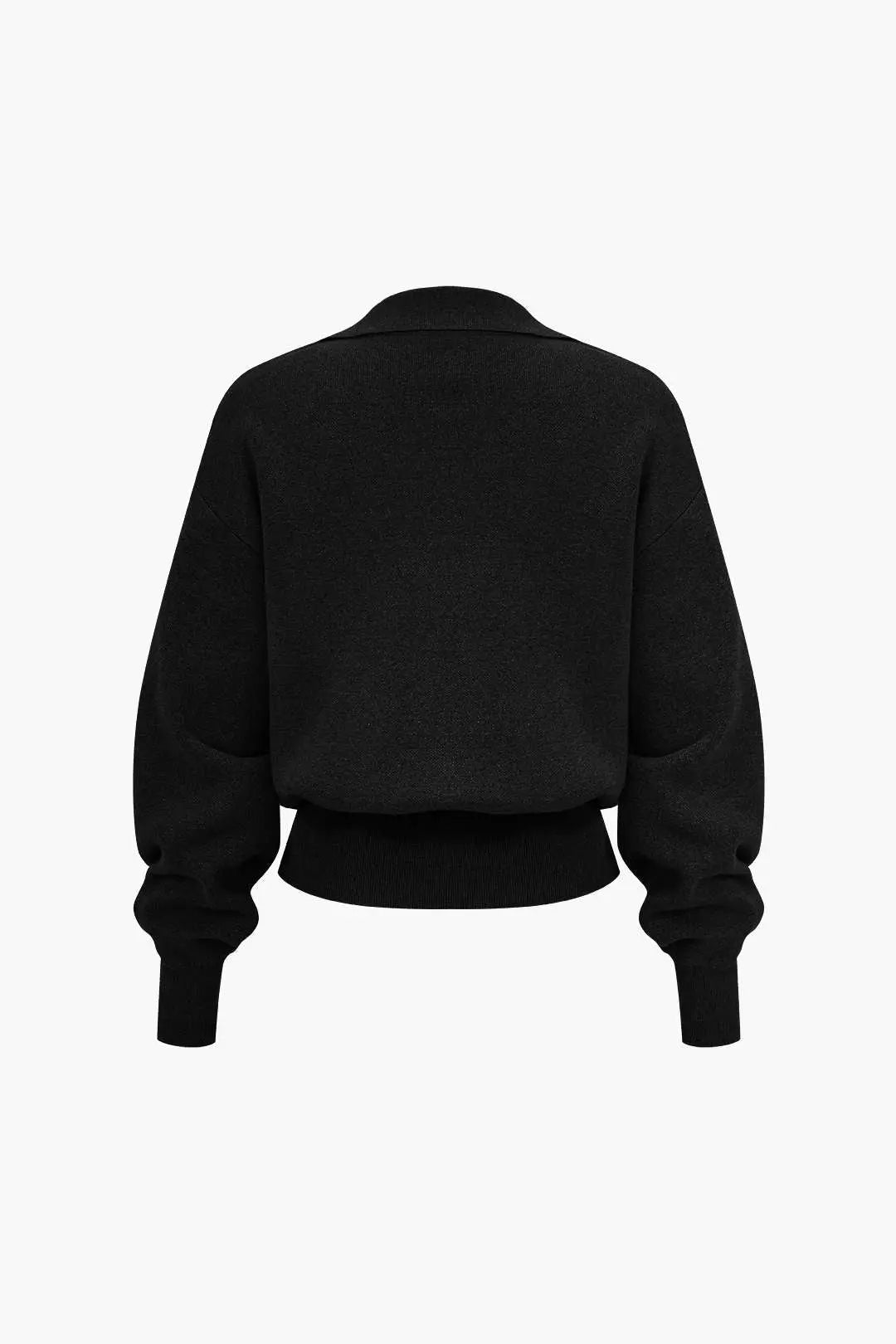 Liselotte - Hyggelig Ensfarvet Strikket Kvinde Lomme Cardigan-Cardigans-Zuruz-Zuruz