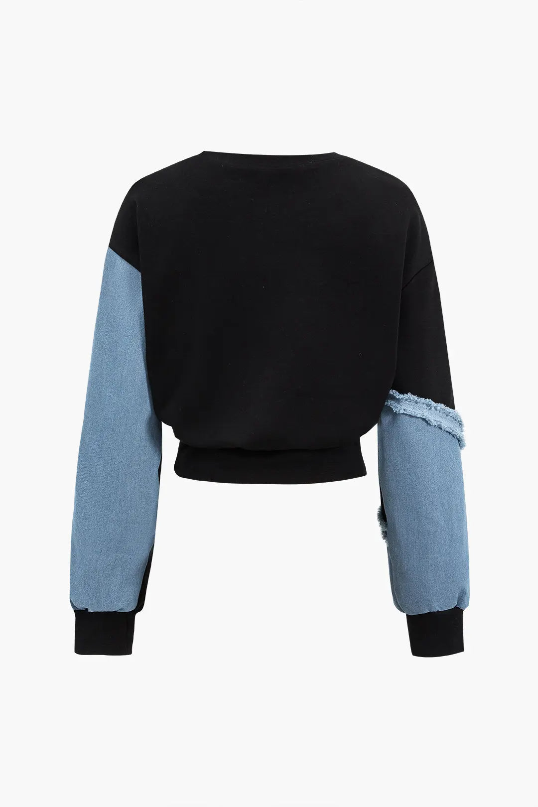 Sibylle - Trendy Denim Patchwork Kvinde Top & Bukser Sæt-Sets-Zuruz-Zuruz