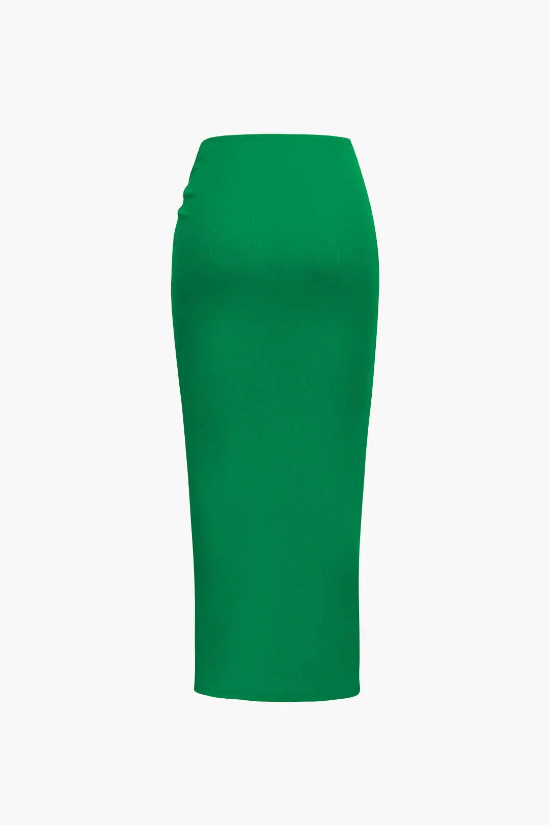 Paloma - Knudedetaljeret Slids Design Strikket Midi Nederdel til Kvinder-Skirts-Zuruz-Zuruz