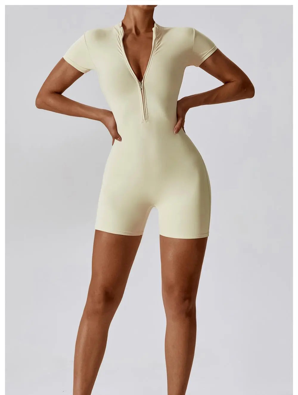 Suvi – Sømløs konturerende dame yoga fitness jumpsuit-shapewear-Zuruz-Zuruz