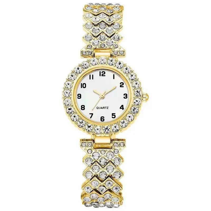 Scarlette - Elegant Diamantdetaljeret Kvinde Armbåndsur-Watches-Zuruz-Guld-Zuruz