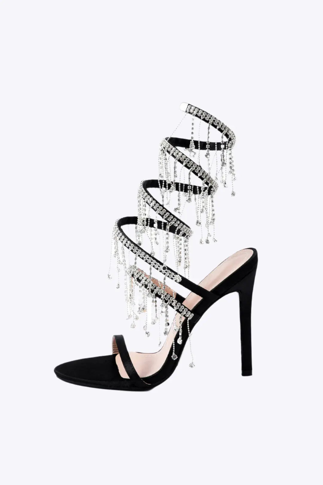 Katya – Chic Rhinestone Kæde Runde Tå Kvinde Sko-Heels-Zuruz-Zuruz