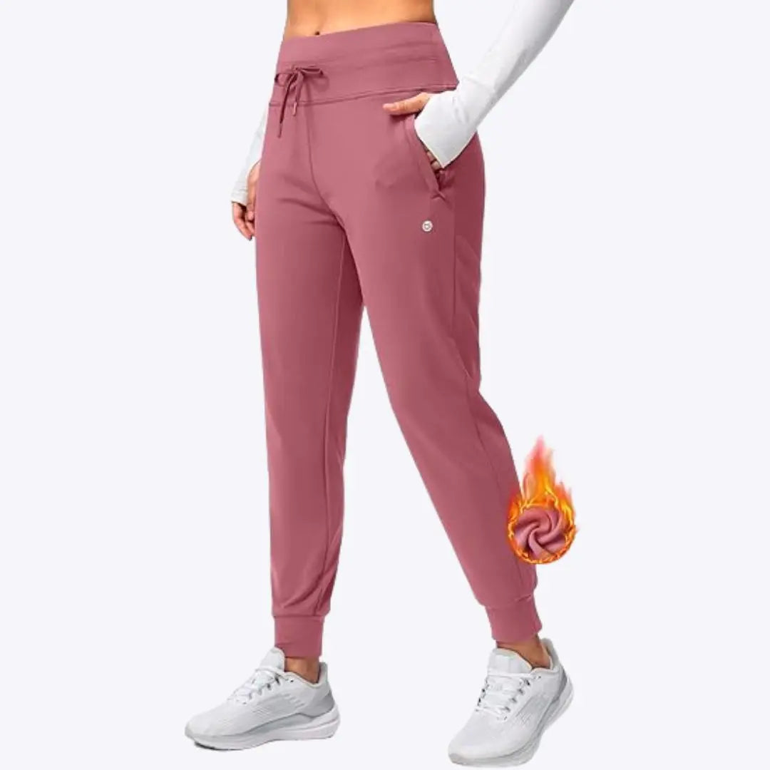 Dorothea - Justerbar Pasform & Varm Kvinde Joggingbukser-Pants-Zuruz-Rose Rød-XS-Zuruz
