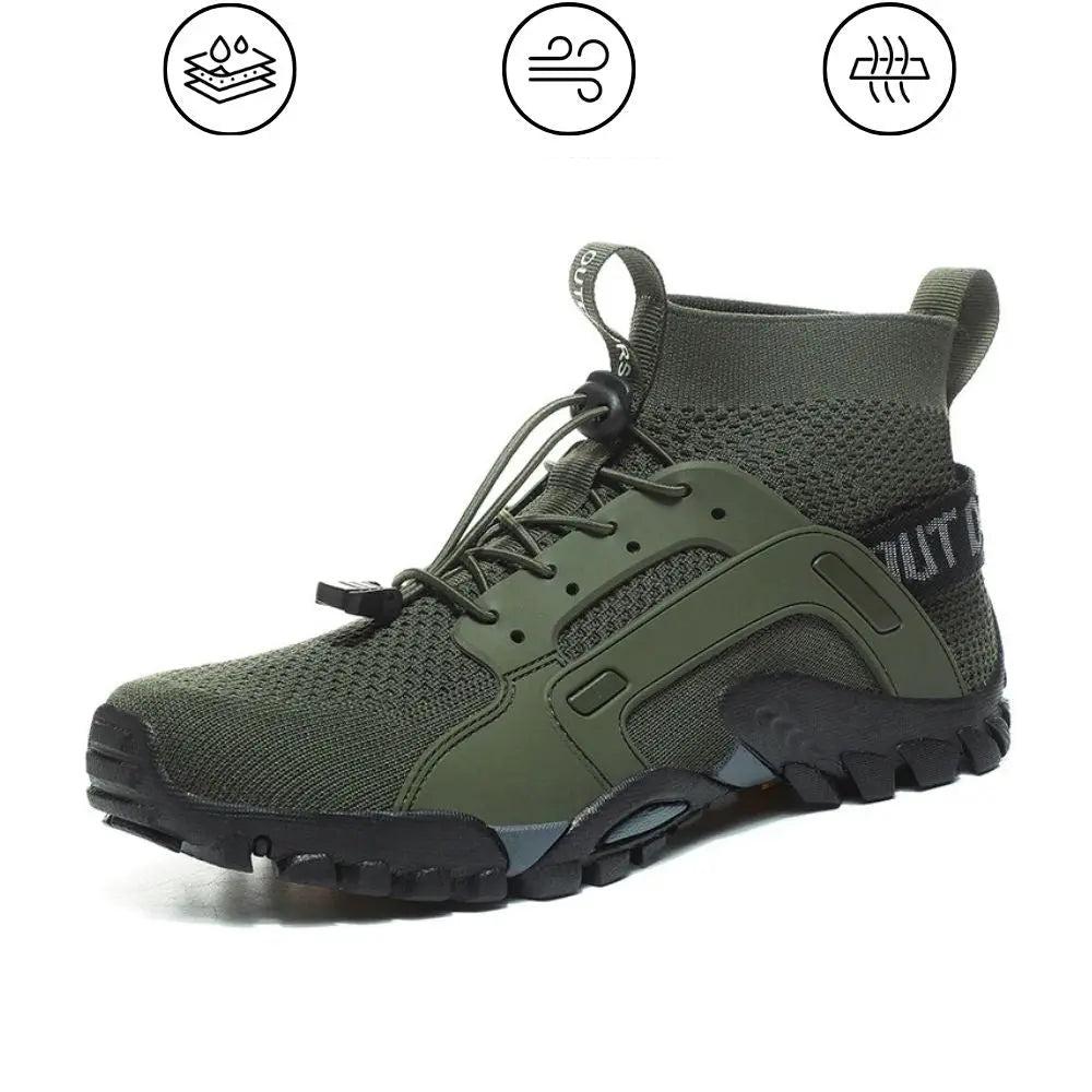 FlexiRun - Stilfulde Barefoot Flex Unisex Ortopædiske Sko-Orthopedic shoes-Zuruz-Olivengrøn-5-Zuruz