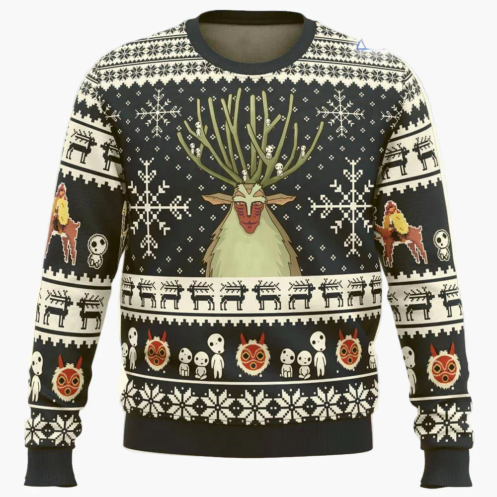 Jägermeister Ugly Christmas Sweater til mænd - festlig strikket sweater til højtider og fester