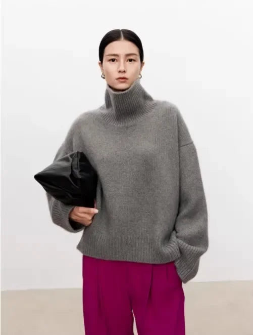Clara – Cashmere Sweater Women - Cozy Turtleneck Style | Sweater 10