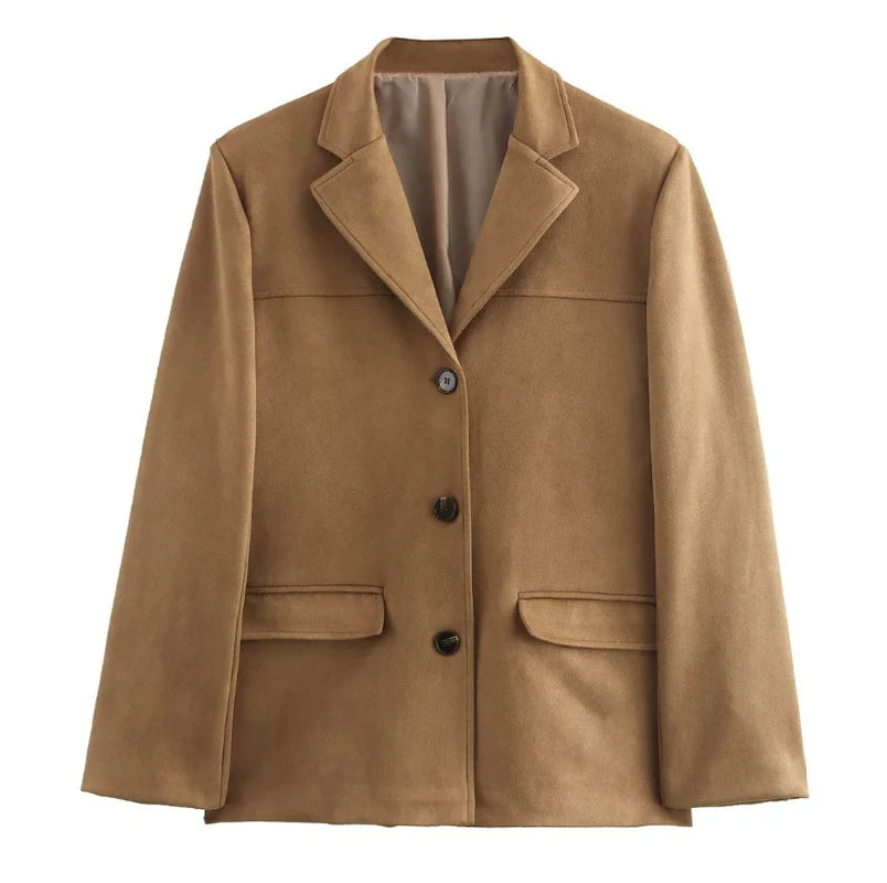 Women’S Blazer – Tailored Fit – Notched Lapel – Single-Breasted – Formal Workwear