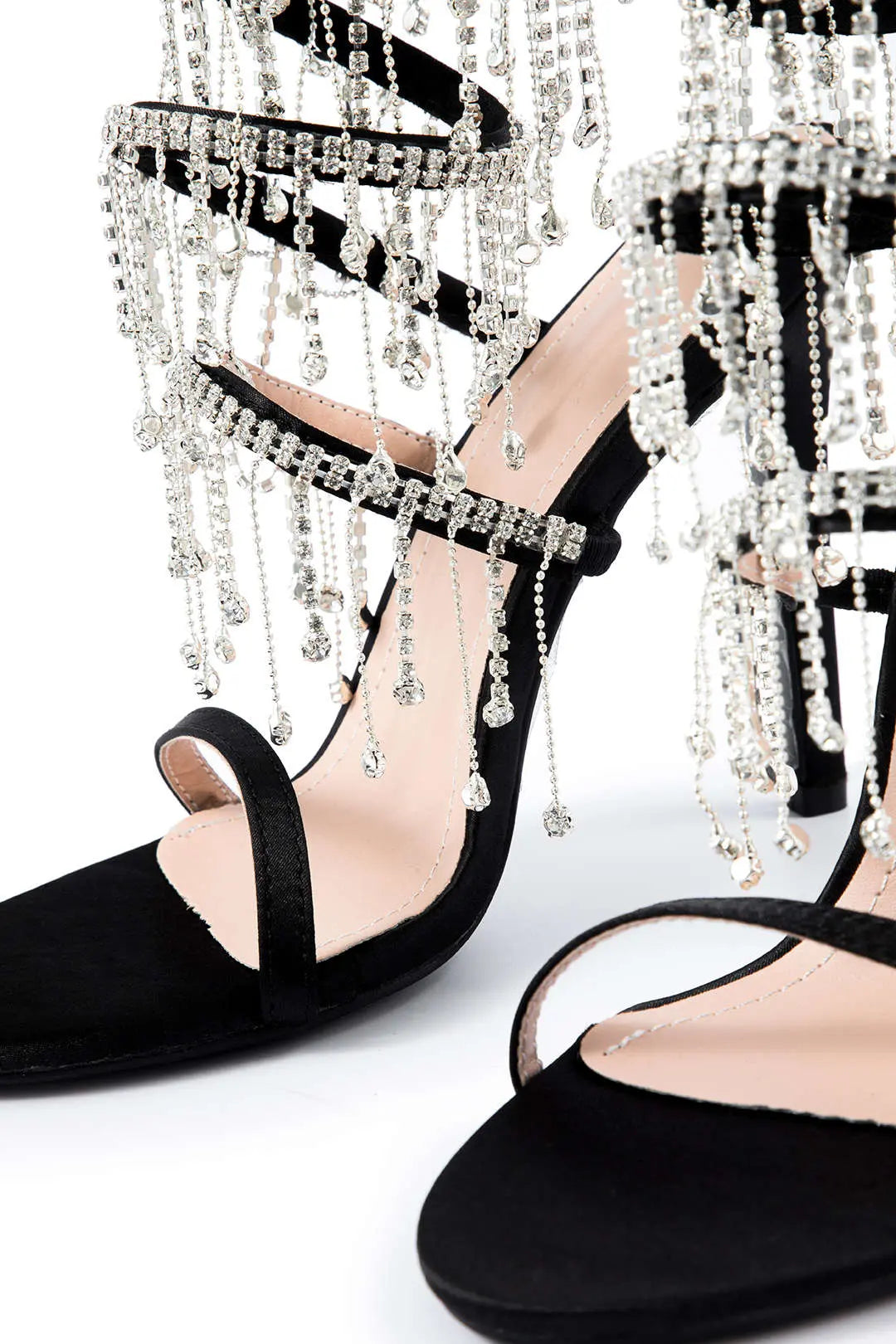 Katya – Chic Rhinestone Kæde Runde Tå Kvinde Sko-Heels-Zuruz-Zuruz