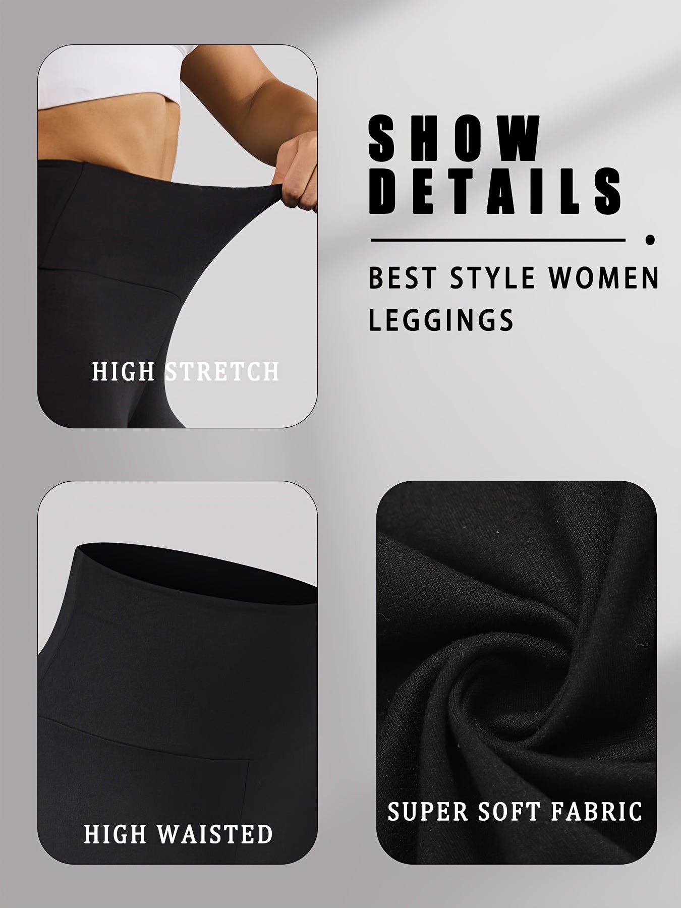 Høj Talje Leggings Med Mavekontrol Uden Gennemsigtighed