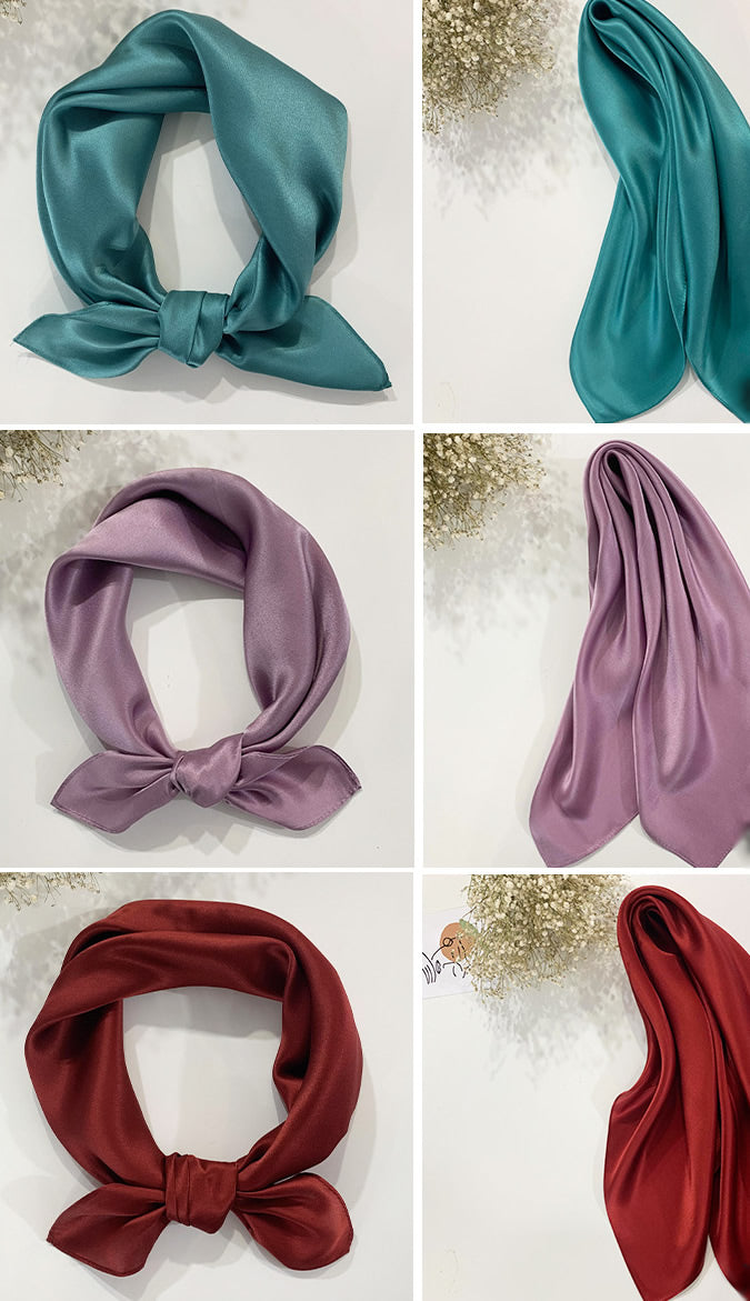 Milica – Tidløs farveharmoni dame firkantet tørklæde-Scarf-Zuruz-Zuruz