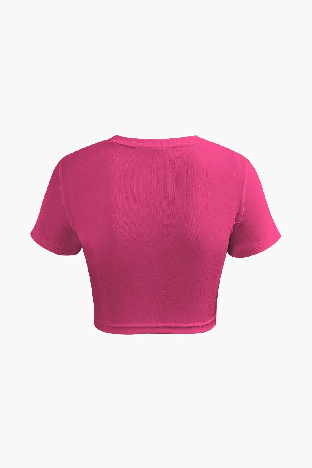 Selene - Basis Twist Kant Kort Kvinde T-shirt-T-shirts-Zuruz-Zuruz